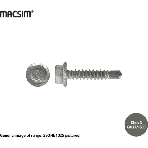 SCREW SDM HEX BARE C3 8-18 X 20 
